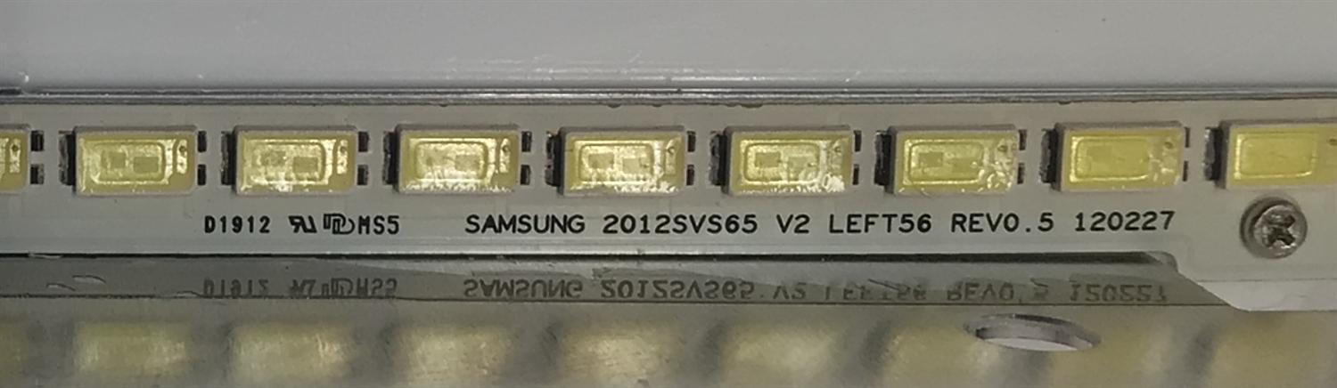 KIT DE LED´S PARA PARA TV SAMSUNG 2 PIEZAS ORIGINAL / NUMERO DE PARTE 2012SVS65 V2 / SAMSUNG 2012SVS65 V2 LEFT56 REV0.5 1200227 / SAMSUNG 2012SVS65 V2 RIGHT56 REV0.5 1200227 / BN64-02086A / PANEL CY-FE650DSAV2V / MODELO UN65ES6500 /  LH65MEBPLGA - Imagen 4