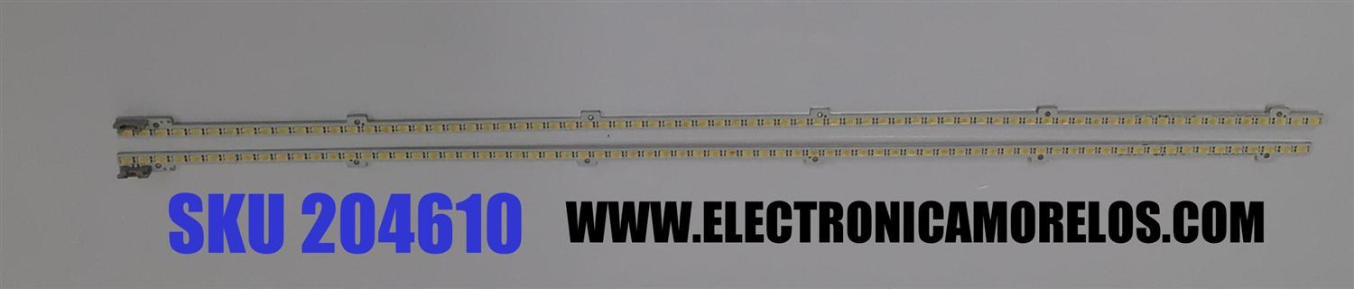 KIT DE LED´S PARA TV 2 PIEZAS ORIGINALES / NUMERO DE PARTE 2011SVS46_5K6K / 2011SVS46_5K6K_H1B_1CH_PV_LEFT72 / 2011SVS46_5K6K_H1B_1CH_PV_RIGHT72 / 109-216-18(11) / MODELO 46"