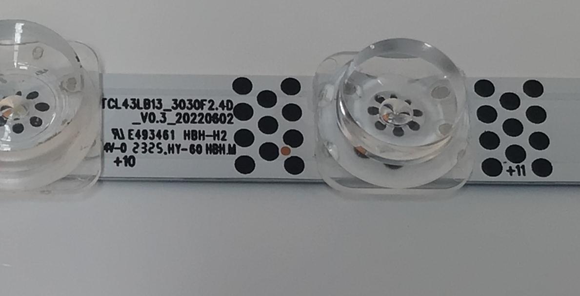 LED PARA TV TCL 1 PIEZAS ORIGINAL / NUMERO DE PARTE TCL43LB13 / TCL43LB13_3030F2.4D_V0.3_20220602 / B0101-001029 / 230710 / DISPLAY ST4251D02-1 VER.2.1 / MODELO 43S454 - Imagen 2