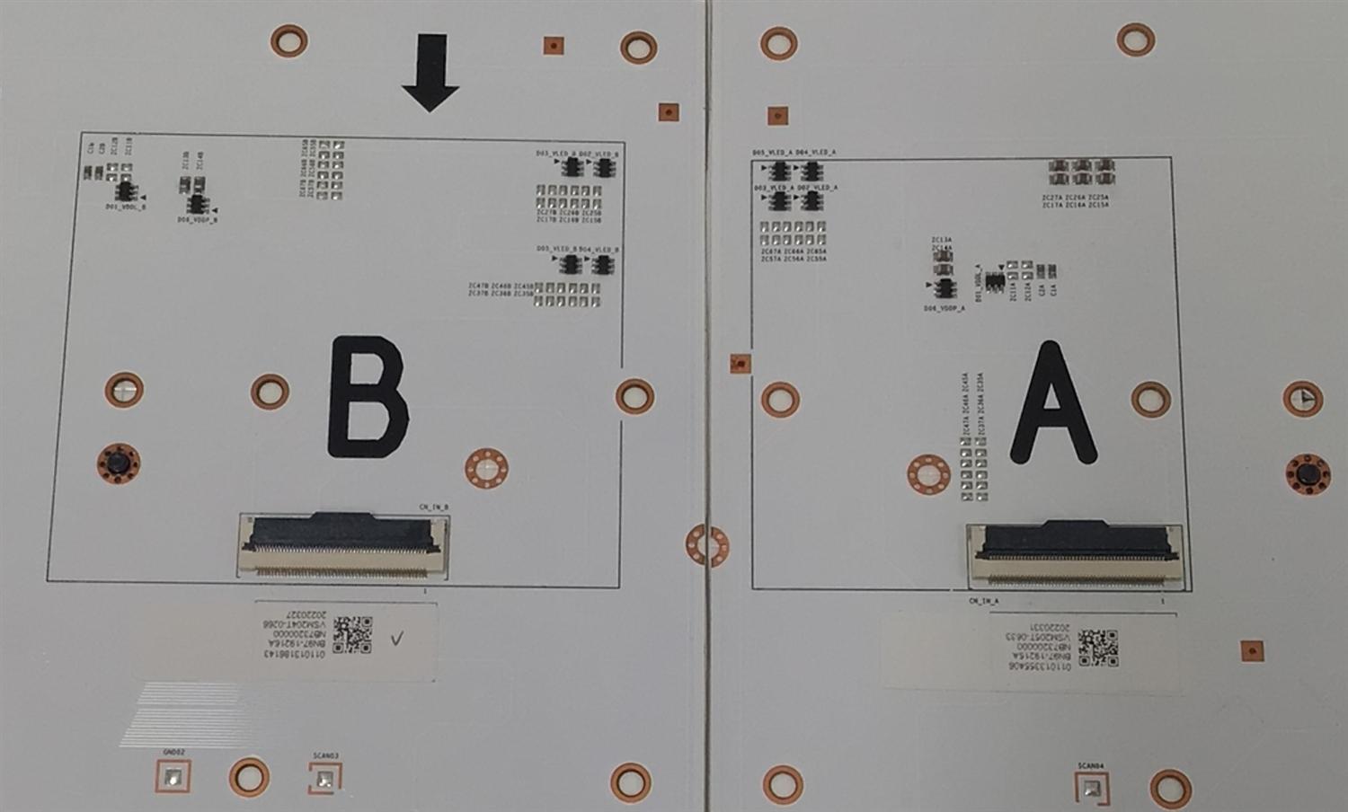 KIT DE LED´S PARA TV SAMSUNG 8 PIEZAS ORIGINALES / NUMERO DE PARTE BN97-19215A / BN97-19216A / BN41-02986A / BN41-02986 / 22Y 4KQ95 55 / DFVC2152 / BN41-02986A-000 / VSM205T / VSM204T / MODELO QN55QN95BAFXZA / QN55QN95BAFXZA CB02 - Imagen 2