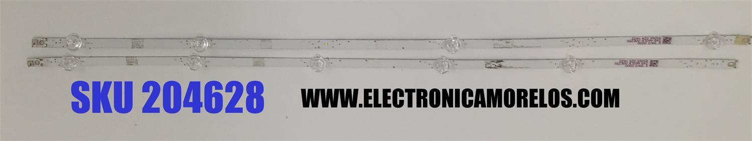 KIT DE LEDS ORIGINAL PARA TV VIZIO 2 PIEZAS / NUMERO DE PARTE LBM400M0601 / EVERLIGHT LBM400M0601-EX-1 (HF)(0) / YFPCB-11 / MODELO D40F-J09 / D40F-J09 LINID4MX