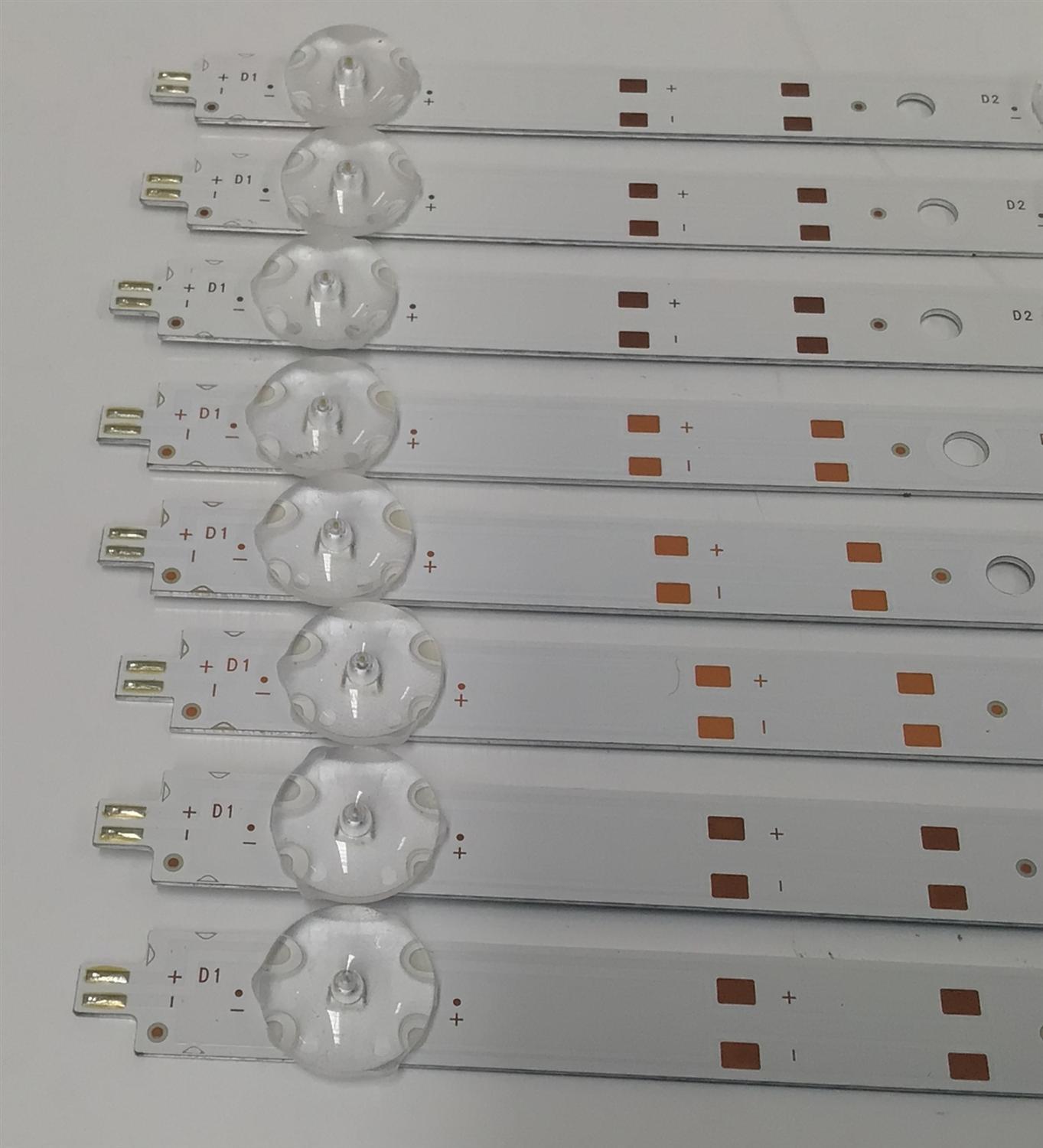 KIT DE LEDS PARA TV ONN ORIGINAL 8 PIEZAS / NUMERO DE PARTE 30365007055D / LED65D07-ZC62AG-12DF / B005P00107406A / 6500097S / 240524BF03 / MODELO 100012587 65 PULGADAS - Imagen 2