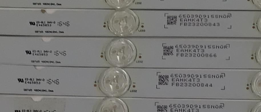 KIT DE LED'S PARA TV SONY ORIGINAL 18 PIEZAS / NUMERO DE PARTE SBT65 / 65039D915SN0L / 65039D915SN0R / EAHM4T5 / PANEL YD75650DND01B / MODELOS XBR-65X900E / XBR65X900E - Imagen 2