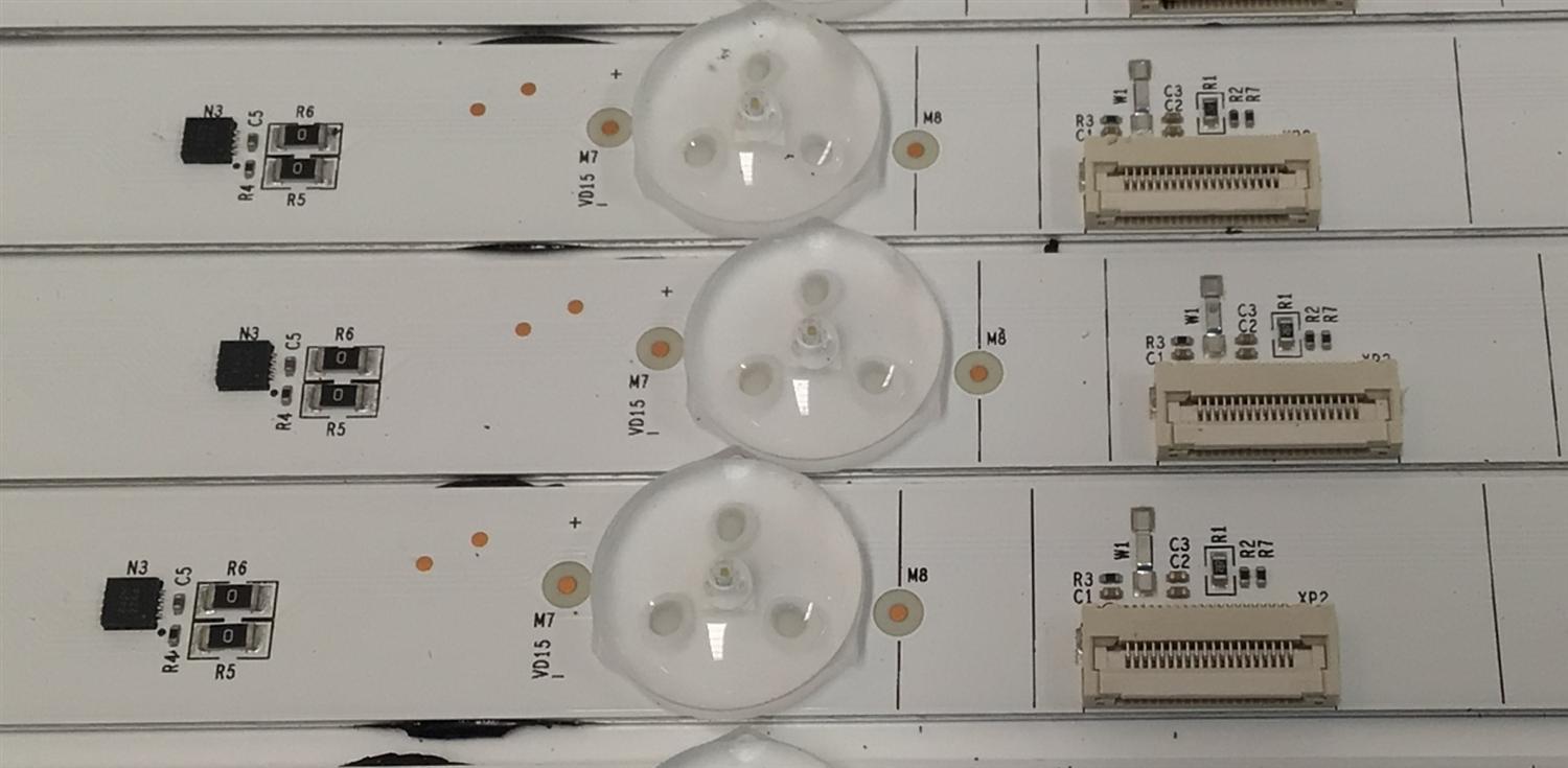 KIT DE LEDS PARA TV HISENSE ORIGINAL 20 PIEZAS / NUMERO DE PARTE JL.D7501M330 / JL.D7501M330-003AL-M_V02 / JL.D7501M330-003AR-M_V02 / RSAG7.820.13291/ROH VER.C / RSAG7.820.13292/ROH VER.C / PANEL HD750H3U71-T0L8K1 / DISPLAY HV750QUB-F92 / MODELO 75U7K - Imagen 5