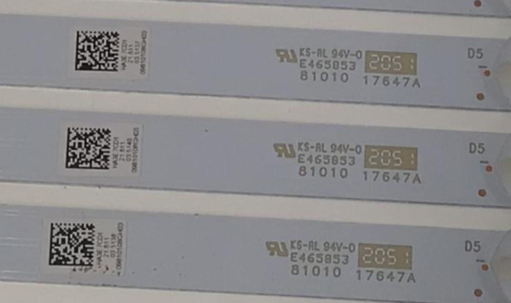 KIT DE LEDS PARA TV SUNBRITE ORIGINAL 12 PIEZAS / NUMERO DE PARTE LB65068 / LB65068 V0_00 / LB65068 V1_00 / 09810108GH03 / HA3E7CD1 / 81010 / MODELO SB-V-65-4KHDR - Imagen 3