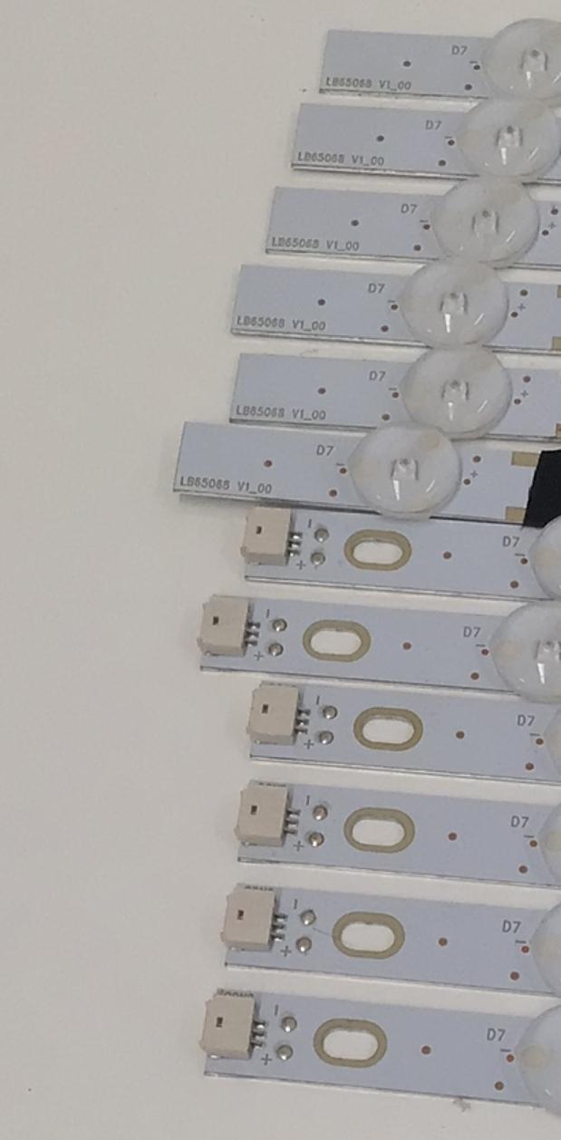 KIT DE LEDS PARA TV SUNBRITE ORIGINAL 12 PIEZAS / NUMERO DE PARTE LB65068 / LB65068 V0_00 / LB65068 V1_00 / 09810108GH03 / HA3E7CD1 / 81010 / MODELO SB-V-65-4KHDR - Imagen 5