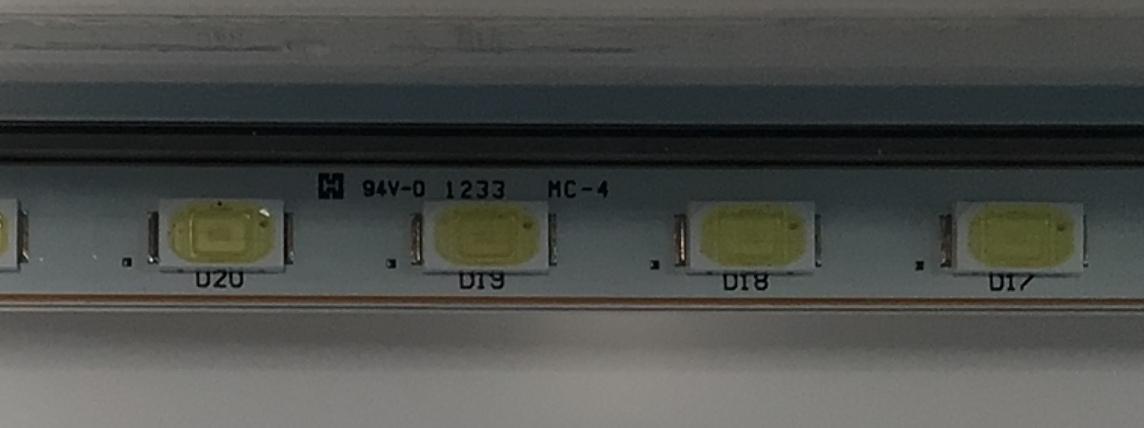 KIT DE LEDS PARA TV WESTINGHOUSE ORIGINAL 2 PIEZAS / NUMERO DE PARTE 1233 MC-4 / MM2L2 / 94V-0 / WR / WL / MODELO UW40T8LW - Imagen 2