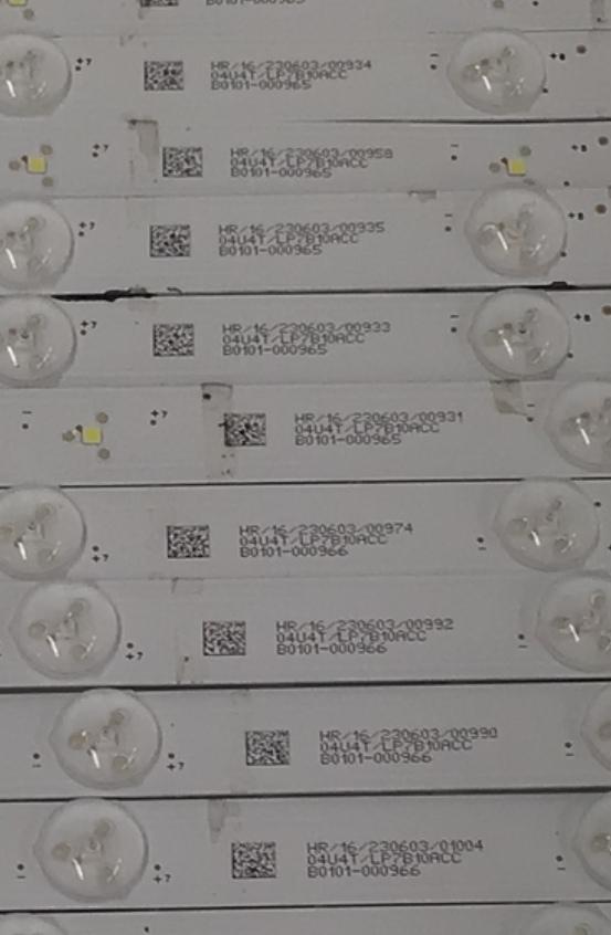 KIT DE LEDS PARA TV TCL ORIGINAL / INCOMPLTO SOLO 19 PIEZAS / NUMERO DE PARTE 75HR330M11 / 75HR330M11A3 V1 / 75HR330M11B3 V1 / 75HR330M11C3 V0 / 75C11G / PANEL LVU750NDJC / MODELO 75Q750G / KIT CONSTA ORIGINALMENTE DE 20 PIEZAS - Imagen 2