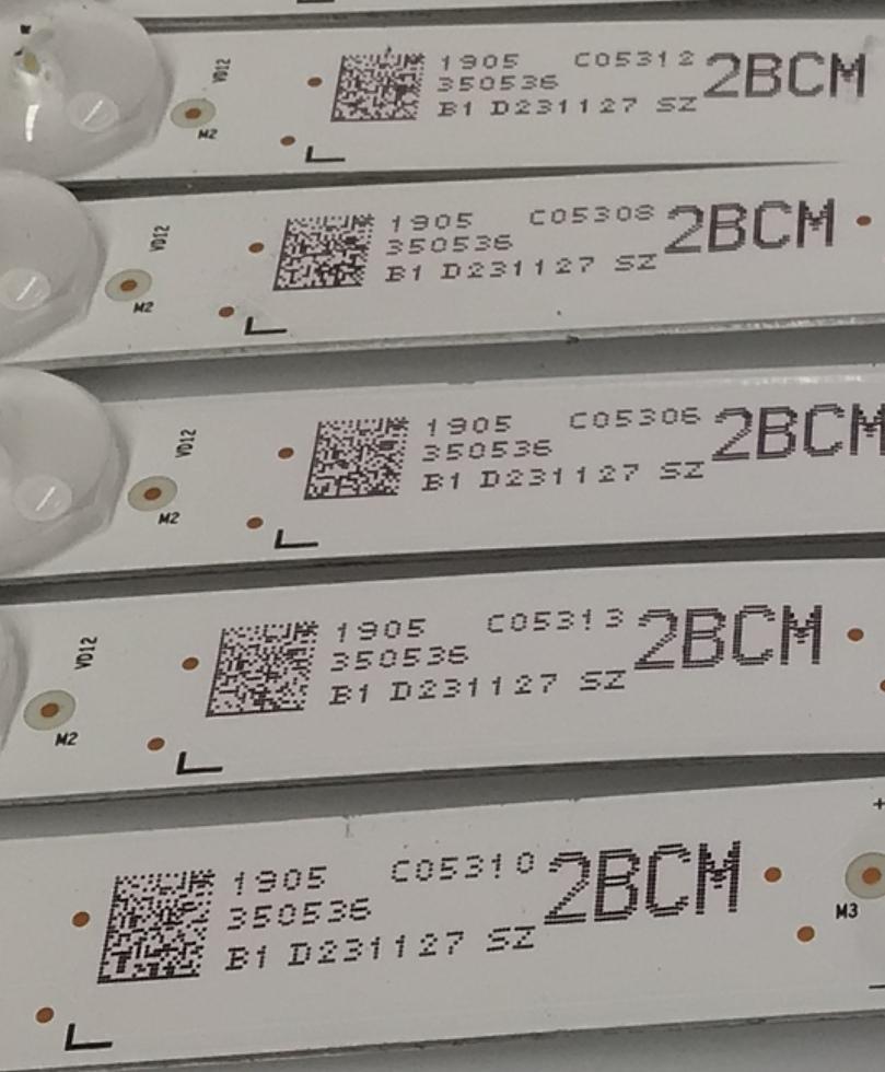 KIT DE LEDS PARA TV HISENSE ORIGINAL / INCOMPLETO SOLO 19 PIEZAS / NUMERO DE PARTE JL.D7501M330 / JL.D7501M330-003AL-M_V02 / JL.D7501M330-003AR-M_V02 / PANEL HD750H3U71-T0L8K1 / DISPLAY HV750QUB-F92 / MODELO 75U7K / KIT CONSTA ORIGINALMENTE DE 20 PIEZAS - Imagen 6