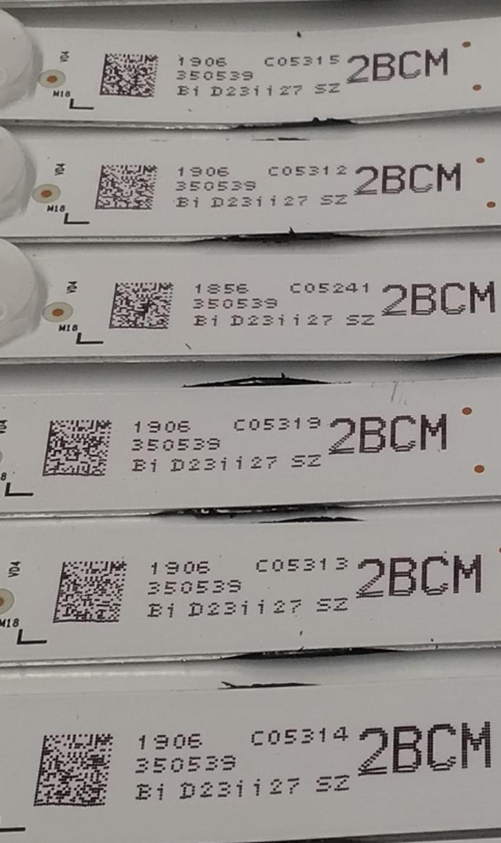 KIT DE LEDS PARA TV HISENSE ORIGINAL / INCOMPLETO SOLO 19 PIEZAS / NUMERO DE PARTE JL.D7501M330 / JL.D7501M330-003AL-M_V02 / JL.D7501M330-003AR-M_V02 / PANEL HD750H3U71-T0L8K1 / DISPLAY HV750QUB-F92 / MODELO 75U7K / KIT CONSTA ORIGINALMENTE DE 20 PIEZAS - Imagen 2