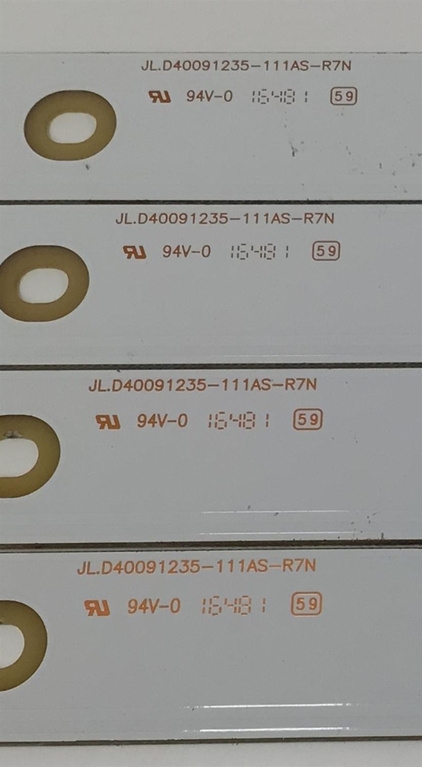 KIT DE LEDS PARA TV SEIKI ORIGINAL 4 PIEZAS / NUMERO DE PARTE JL.D40091235-111AS-R7N / AE12530 / 21005485 / D161205 / T411 / MODELO SFM40 - Imagen 4