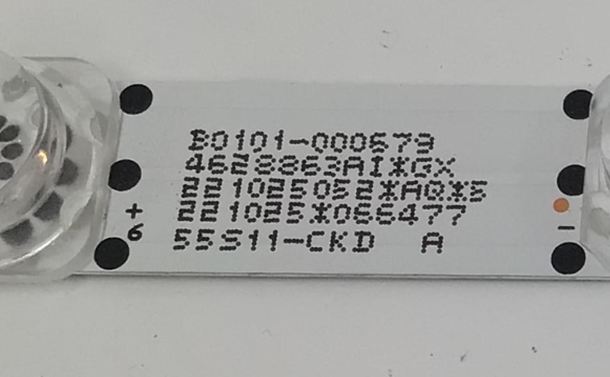 LED PARA TV TCL ORIGINAL 1 PIEZA / NUMERO DE PARTE 55S11-ZX3030A1-24X1-KW / 55S11-ZX3030A1-24X1-KW-V3-20220701-TJ / B0101-000679 / 4628863A1 / 221025052 / 221025 / 066477 / 55S11-CKD A / PANEL LVU550NDEL / MODELO 55S453 - Imagen 2