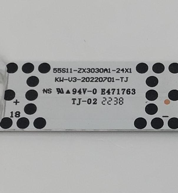 LED PARA TV TCL ORIGINAL 1 PIEZA / NUMERO DE PARTE 55S11-ZX3030A1-24X1-KW / 55S11-ZX3030A1-24X1-KW-V3-20220701-TJ / B0101-000679 / 4628863A1 / 221025052 / 221025 / 066477 / 55S11-CKD A / PANEL LVU550NDEL / MODELO 55S453 - Imagen 4