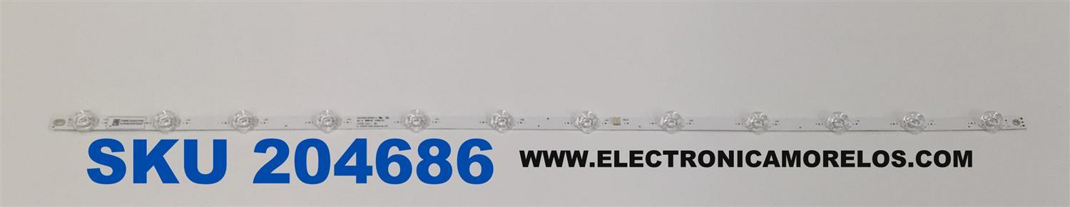 LED PARA TV VIZIO ORIGINAL 1 PIEZA / NUMERO DE PARTE 6C01B001XD000 / JL.D400C1330-202AS-M_V01 / F8QNC00037FAU / XLB00EX68502G0 / PANEL V400HJ9-E03 REV.C1 / MODELO D40FM-K09