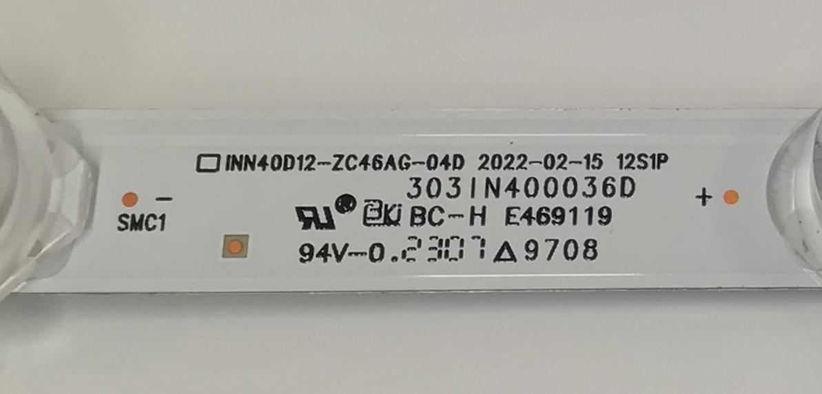 LED PARA TV VIZIO ORIGINAL 1 PIEZA / NUMERO DE PARTE 303IN400036D / INN40D12-ZC46AG-04D / B241D0000 / 439AB0LB / 00FDDS / 12334 / PANEL V400HJ9-E03 REV.C1 / DISPLAY V400HJ9-203 / MODELO D40FM-K09 - Imagen 4