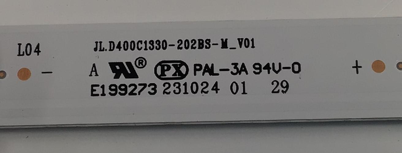 LED ORIGINAL PARA TV VIZIO 1 PIEZA / NUMERO DE PARTE JL.D400C1330-202BS-M / JL.D400C1330-202BS-M_V01 / F8QMB0000518AU / XLB00GGB7601S9 / 231024 01 / PANEL V400HJ9-E03 REV.C1 / DISPLAY V400HJ9-203 / MODELO VFD40M-0809 / VFD40M-0809 LNIS6GA - Imagen 4