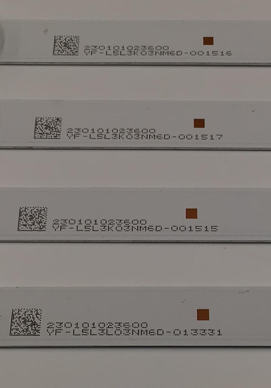 KIT DE LEDS PARA TV WESTINGHOUSE ORIGINAL / INCOMPLETO SOLO 7 PIEZAS / NUMERO DE PARTE 261501011520 / 06-65N1-3030-0D35-4X14-200724-A / 230101023600 / YF-LSL3L03NM6D / PANEL HK650WLEDM-SH8FH / MODELO WR65UX4210 / KIT CONSTA ORIGINALMENTE DE 8 PIEZAS - Imagen 3