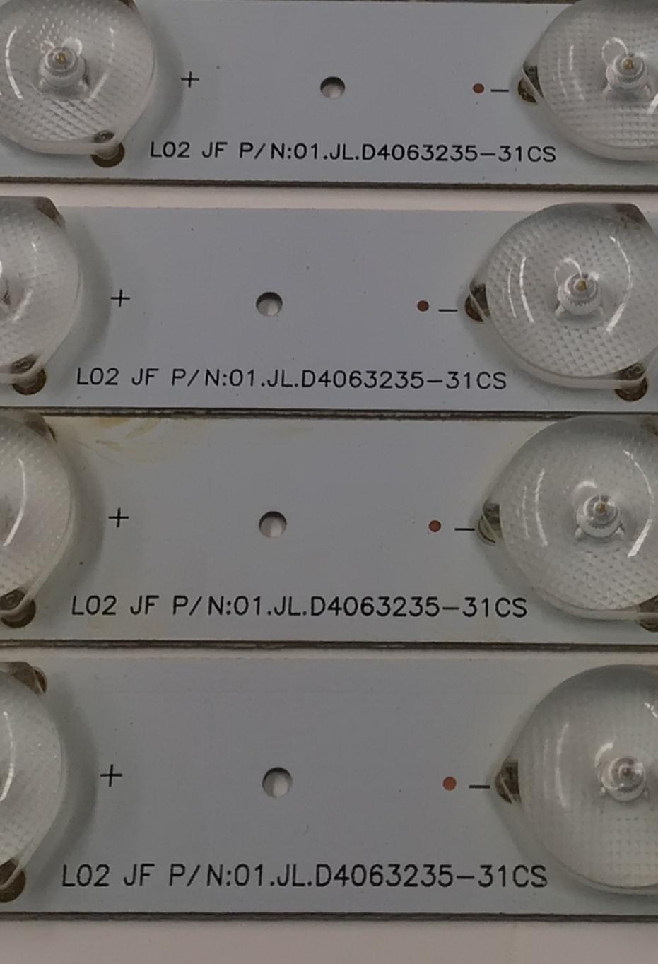 KIT DE LEDS PARA TV RCA ORIGINAL 8 PIEZAS / NUMERO DE PARTE JL.D4063235-31CS / 36K7-1 / N140807 / D140807 / PANEL LSC400HJ01-12V / MODELO PLD40A4SAQ - Imagen 3