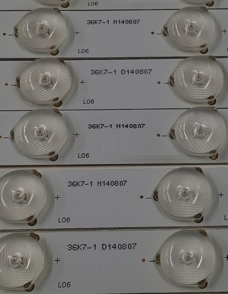 KIT DE LEDS PARA TV RCA ORIGINAL 8 PIEZAS / NUMERO DE PARTE JL.D4063235-31CS / 36K7-1 / N140807 / D140807 / PANEL LSC400HJ01-12V / MODELO PLD40A4SAQ - Imagen 2