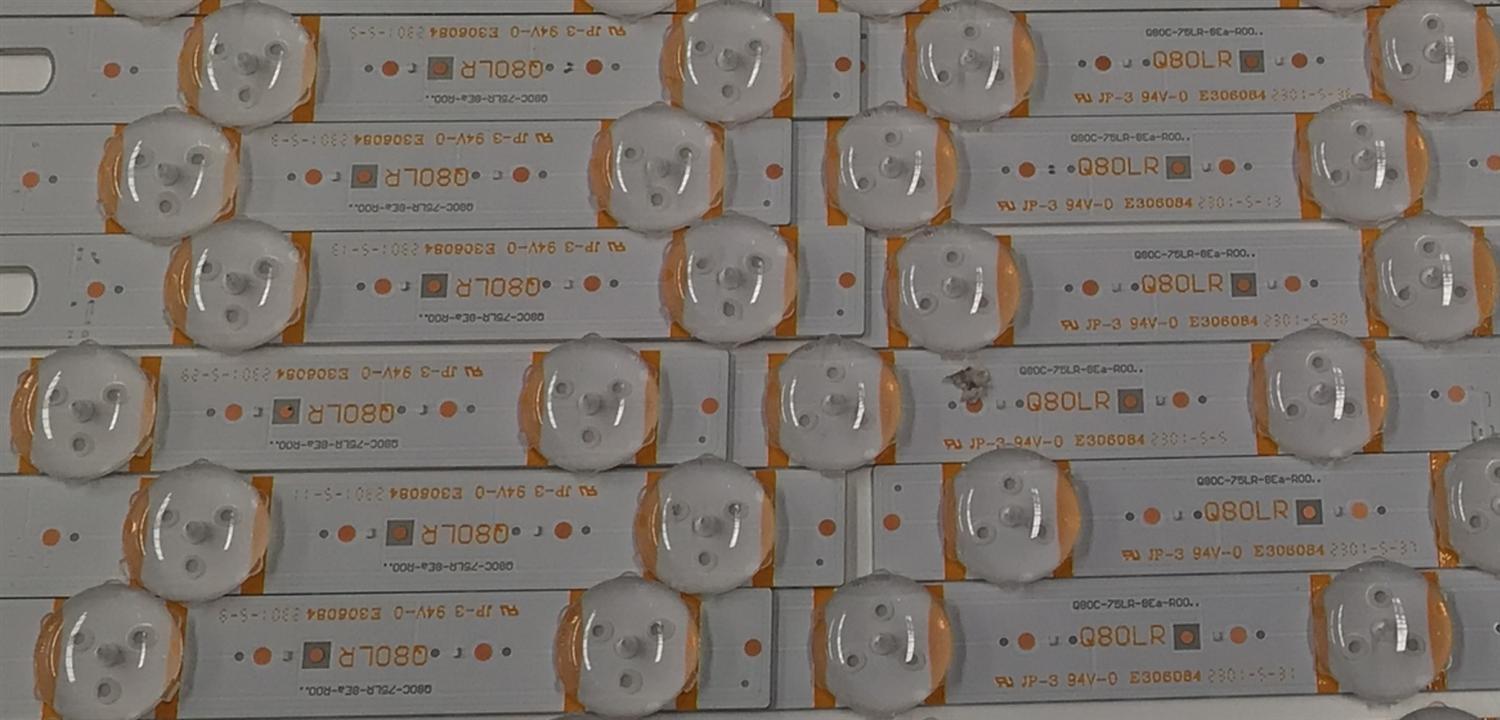 KIT DE LEDS PARA TV SAMSUNG ORIGINAL 42 PIEZAS / NUMERO DE PARTE BN96-56361A / BN96-56362A / Q80C-75LR-8EA-R00 / Q80LR / Q80C-75M-12EA-R00 / Q80M / 56361A / 56362A / QHB2 / 75C / 75N / D73EE / MODELO QN75Q80CAFXZA / QN75Q80CDFXZA - Imagen 6