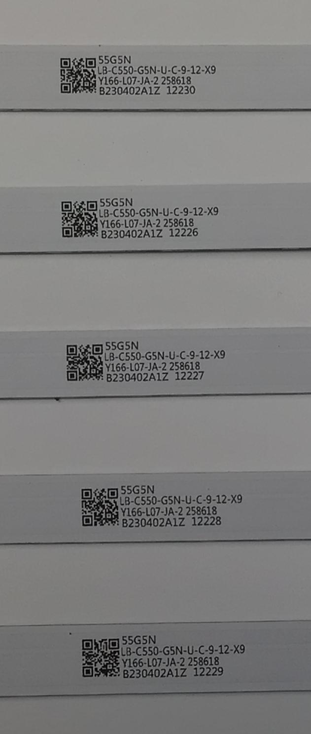 KIT DE LEDS PARA TV ATVIO ORIGINAL 5 PIEZAS / NUMERO DE PARTE CRH-ZG55M8T303009040B9REV1.2 / CRH-ZG55M8T303009040B9 / 55G5N / B230402A1Z / LB-C550-G5N-U-C-9-12-X9 / Y166-L07-JA-2 / 258618 / MODELO ATV5523KR - Imagen 3