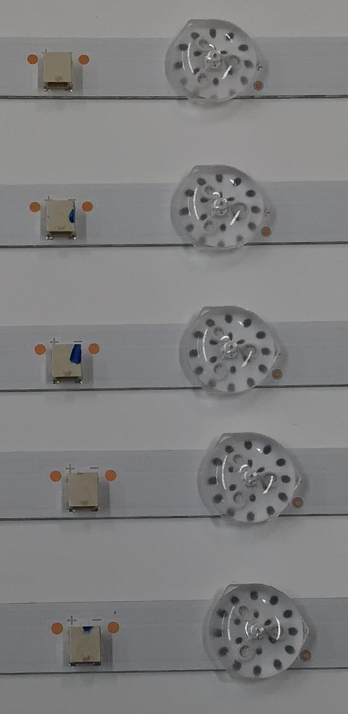 KIT DE LEDS PARA TV ATVIO ORIGINAL 5 PIEZAS / NUMERO DE PARTE CRH-ZG55M8T303009040B9REV1.2 / CRH-ZG55M8T303009040B9 / 55G5N / B230402A1Z / LB-C550-G5N-U-C-9-12-X9 / Y166-L07-JA-2 / 258618 / MODELO ATV5523KR - Imagen 4