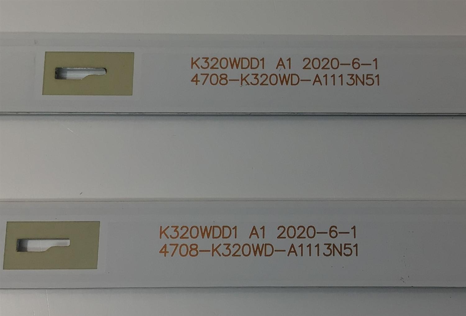 KIT DE LEDS ORIGINAL PARA TV ONN 2 PIEZAS / NUMERO DE PARTE 303KG320005BD / 303KG320005 / KG32D06-ZC26AG-01BD / KG32D06-ZC26AG-01 / 4708-K320WD-A1113N51 / K320WDD1 A1 / 230731AB05 / 2010102266 / BMTC/KG320M05 / PANEL K320W001 / MODELO 100012589 32" - Imagen 3