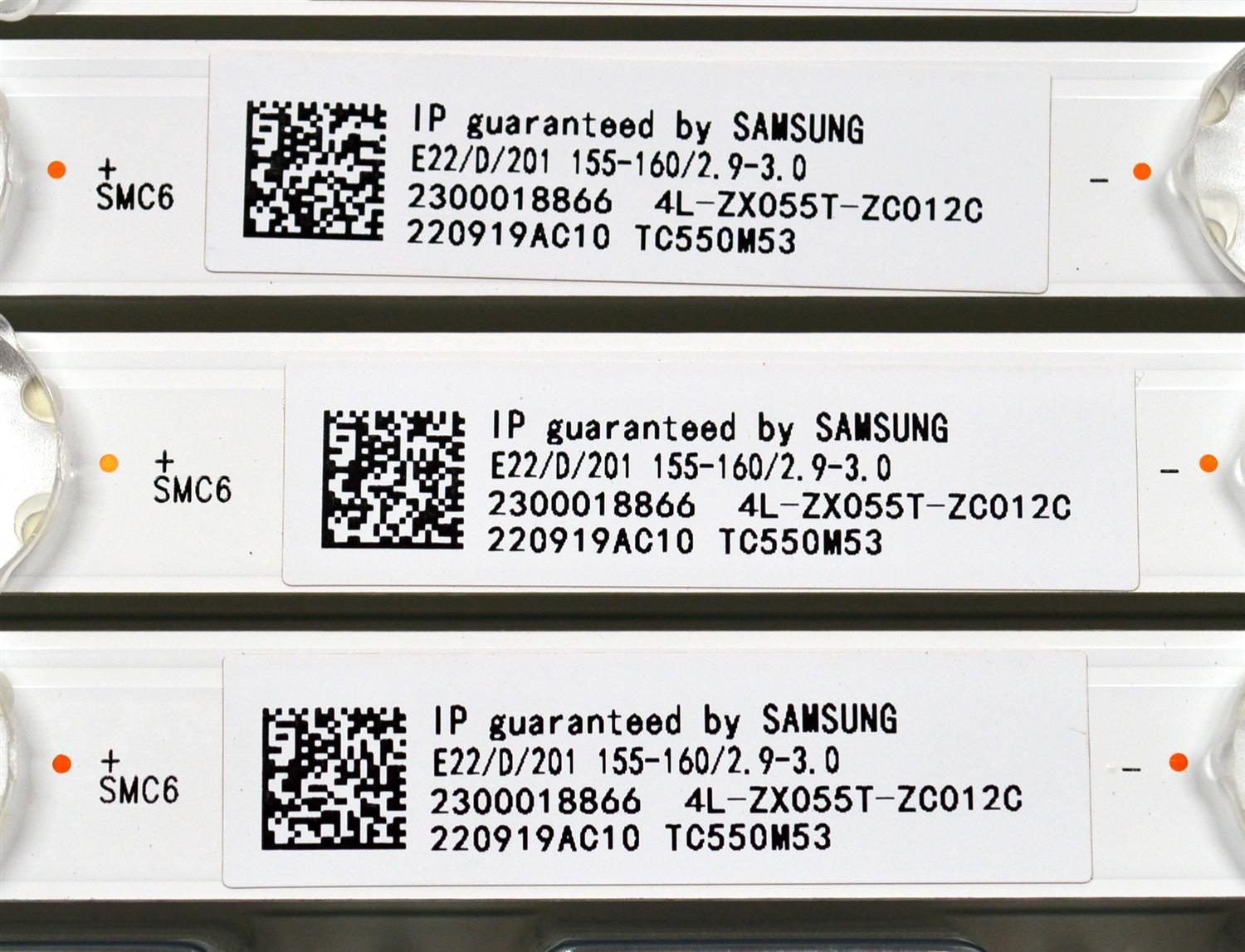 KIT DE LEDS ORIGINAL NUEVOS PARA TV PHILIPS 4 PIEZAS / NUMERO DE PARTE TCL55D14-ZC42AG-09D / 303TC550070D / 4L-ZX055T-ZC012C / TC550M53 / E469119 / PANEL LVU550CSDX E0647 / DISPLAY ST5461D12-6 VER.2.2 / MODELO 55PFL5756 / 55PFL5756/F7 - Imagen 3