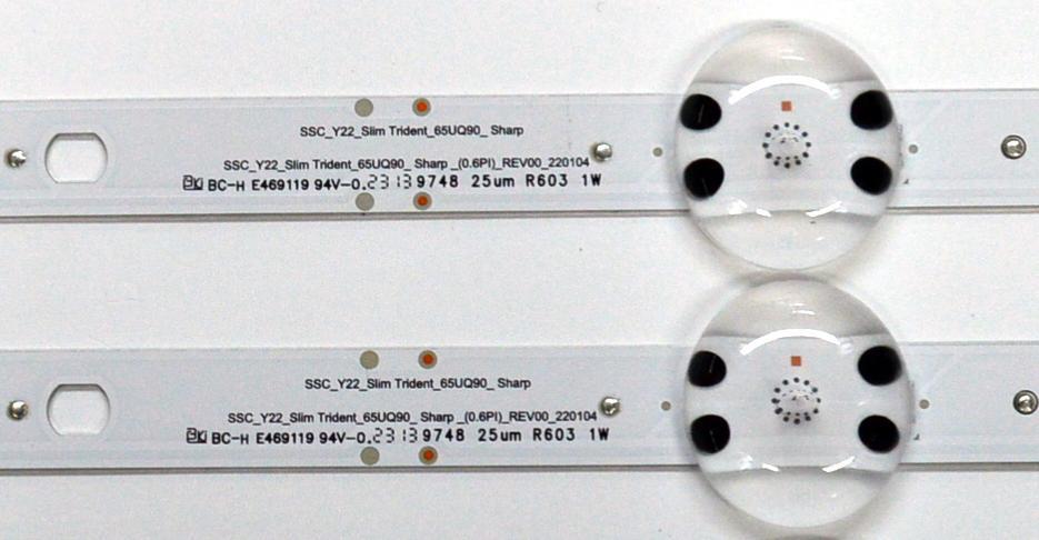 KIT DE LEDS ORIGINAL PARA TV LG 8 PIEZAS / NUMERO DE PARTE EAV65042401 / SSC_Y22_SLIM TRIDENT_65UQ90_SHARP / SSC_Y22_SLIM TRIDENT_65UQ90_SHARP_(0.6PI)_REV00 / SHARP650S8 / MODELO 65UN6955 / 65UP7670 / 65UP8000 / 65UQ7070 / 65UQ8000 / 65UQ9000 / 65UR640 - Imagen 2