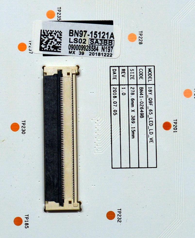 KIT DE LEDS ORIGINAL PARA TV SAMSUNG 10 PIEZAS / NUMERO DE PARTE BN97-15121A / BN41-02649B / 18Y_Q9F_65_LED_LD_VE / BN9715121A /  PANEL CY-TN065FLLV6H / MODELO QN65Q9FNAFXZA / QN65Q9FNAFXZA AC07 - Imagen 2