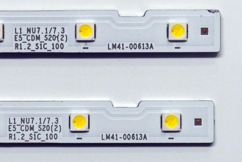 KIT DE LEDS ORIGINAL PARA TV SAMSUNG 2 PIEZAS / NUMERO DE PARTE BN96-45913A / LM41-00613A / L1_NU7.1/7.3 E5_CDM_S20(2) R1.2_S1C_100 / 45913A / PANEL CY-CN055HGLV2H / MODELO LH55WM / LH55Q / LH55B / HG55E / HG55R / HG55N / HG55AJ / UA55TU / UE55NU / GU55TU - Imagen 3