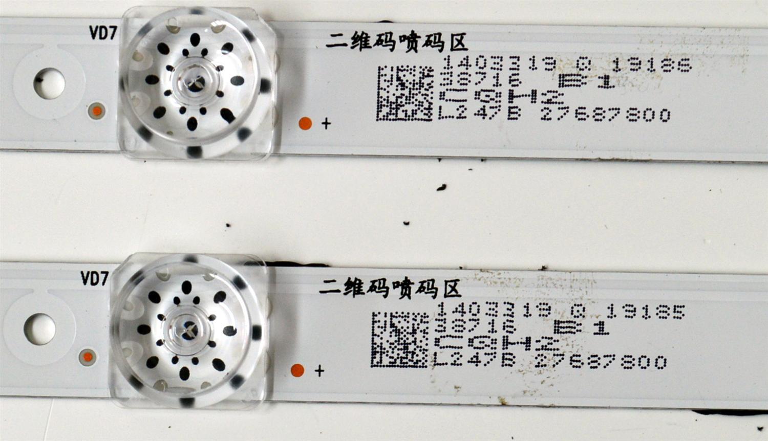 KIT DE LEDS ORIGINAL PARA TV HISENSE 2 PIEZAS / NUMERO DE PARTE BK55H1U63B3030T0214362 / CRH-BK55H1U63B3030T0214362-REV1.6 / HD550HIU63-T0L4 / 2023053105 / BK55H1U63B / 1403319 / PANEL JHD550H1U62-T0LA / DIPSLAY PT550GT08-1 VER.1.0 / MODELO 55R6030N / 55A6NV  - Imagen 4