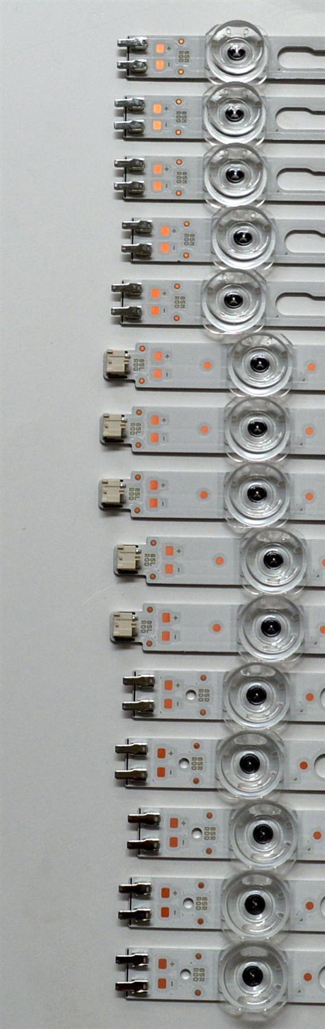 KIT DE LEDS ORIGINAL PARA TV SAMSUNG 15 PIEZAS / NUMERO DE PARTE BN96-58299A / BN96-58297A / BN96-58298A / 85MR00 / 85LR00 / 85RR00 / PANEL CY-BD085HGAV2H / DISPLAY T850QVN04.1 / MODELOS UN85DU7100FXZC / UN85DU7200BXZA / UN85DU7200DXZA / UN85DU7200FXZA  - Imagen 9