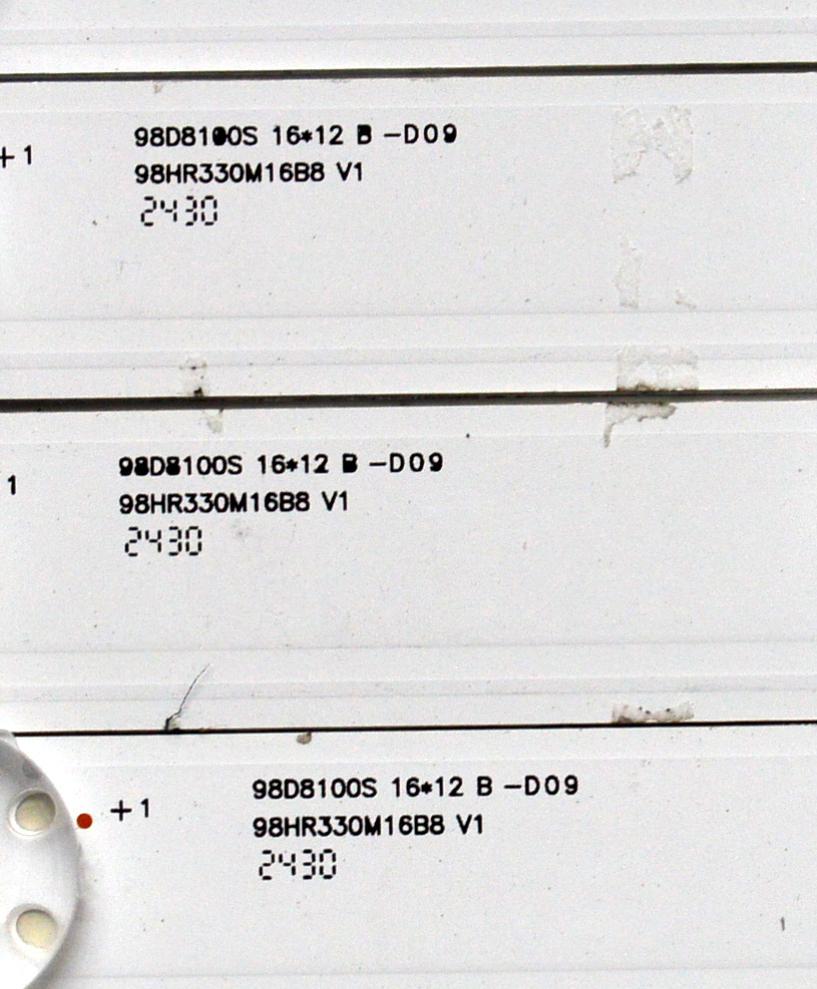 KIT DE LEDS ORIGINAL PARA TV LG 24 PIEZAS / NUMERO DE PARTE 98HR330M16A8 V1 / 98HR330M16B8 V1 / 98D8100S / 98D8100S 16 / 12 A-D09 / HR/17/240817 / 015X6/LJ2RC2R2D / 4L-ZX098T / PANEL LVU980C0DAN / DISPLAY ST9751D01-4 VER.2.2 / MODELO 98UT9000PUA.CUSCKH - Imagen 7