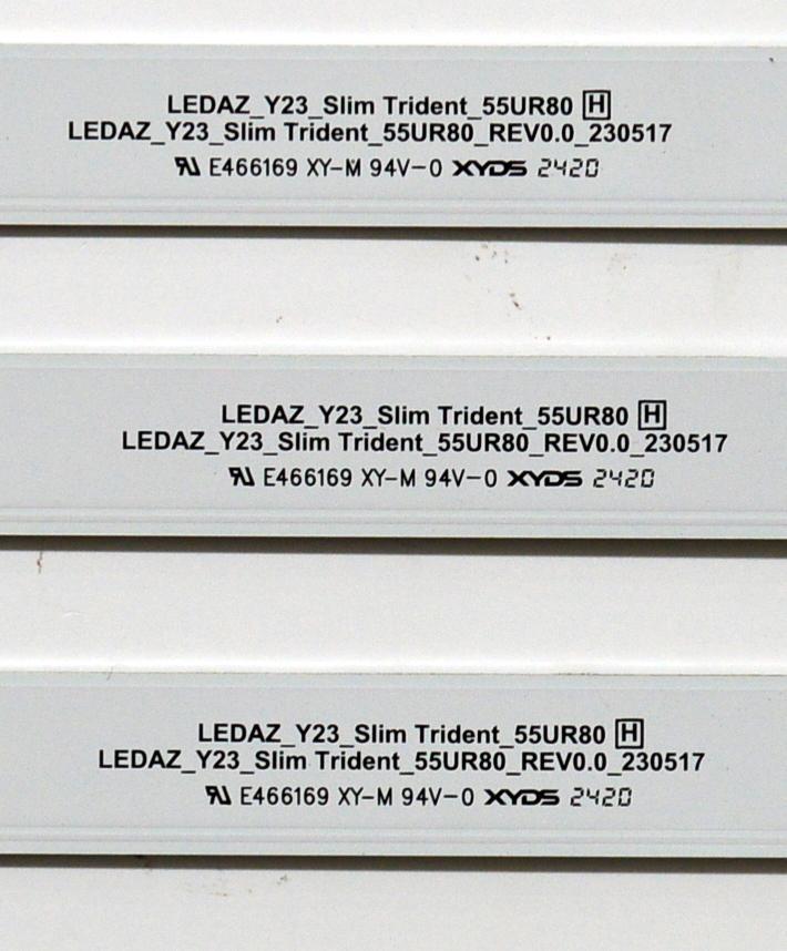 KIT DE LEDS ORIGINAL PARA TV LG 7 PIEZAS / NUMERO DE PARTE EAV65088301 / LEDAZ_Y23_SLIM TRIDENT_55UR80 H / LEDAZ_Y23_SLIM TRIDENT_55UR80_REV0.0_230517 / 4G551/5B29B / PANEL NC550TQG-VCKHN / ST5461D13-A VER.2.1 / MODELO 55UT7000PUA / 55UT7000PUA.BUSDLJM - Imagen 3
