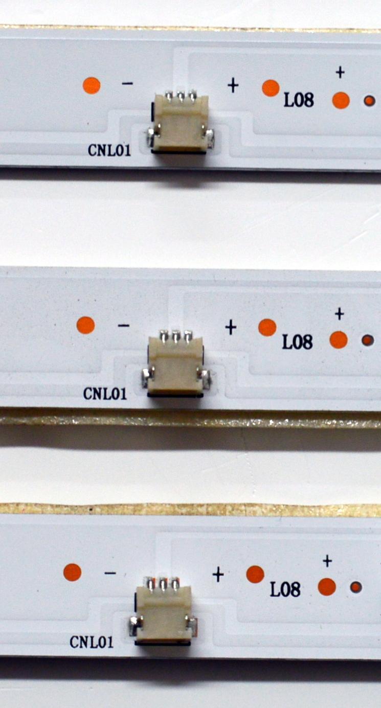 KIT DE LEDS ORIGINAL PARA TV VIZIO 3 PIEZAS / NUMERO DE PARTE JL.D500A1330-202AS-M / JL.D500A1330-202AS-M_V01 / 2406240129 / F8H3C000057EAXLB00HGJY / PANEL V500DJ7-E03 REV.CQ / V500DJ7-203 / MODELO VQD50S-0809 / VQD50S-0809 LIAIW2AA - Imagen 3
