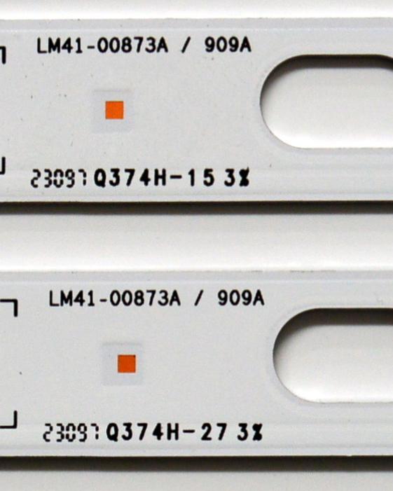KIT DE LEDS ORIGINAL PARA TV SAMSUNG 8 PIEZAS / NUMERO DE PARTE  BN96-50458A / BN96-50459A / LM41-00874A / 910A / LM41-00873A / 909A / L1_TU7K / E8_CFM_R5(1) / 50458A / 50459A / PANEL CY-BT058HGCV6H / DISPLAY PT580GT03-1 VER.1.0 / MODELO UN58TU690TFXZA - Imagen 3