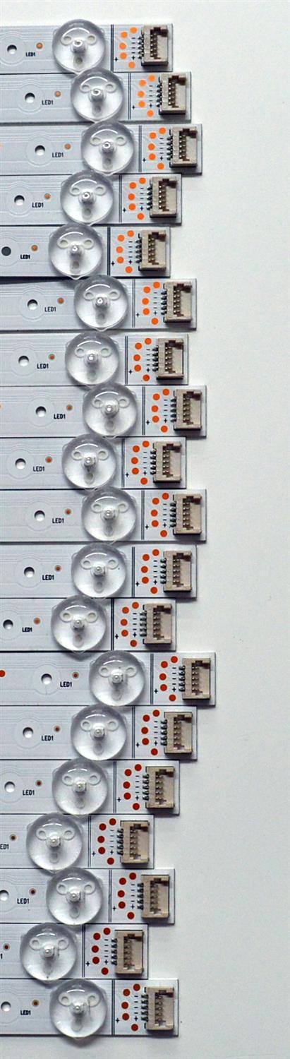 KIT DE LEDS ORIGINAL PARA TV 19 PIEZAS / NUMERO DE PARTE HXLB20082 / HD650YU73-TAL1KT+2021011901 / R / APT-HXLB20082 / 1254627 / MODELO 65" - Imagen 5