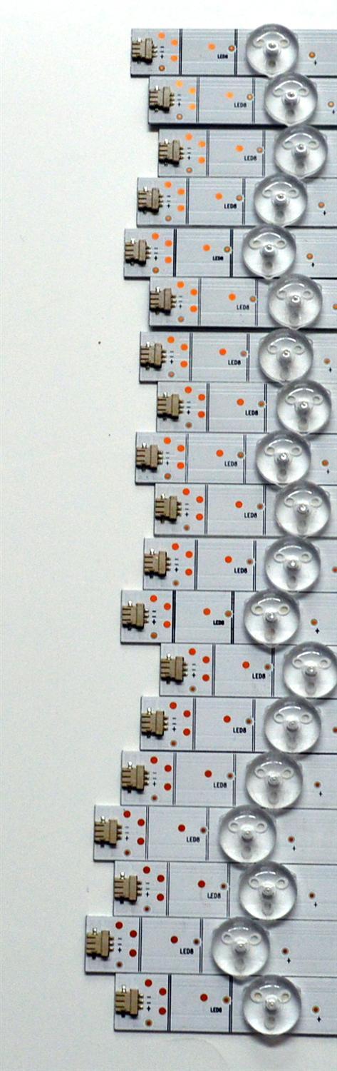 KIT DE LEDS ORIGINAL PARA TV 19 PIEZAS / NUMERO DE PARTE HXLB20082 / HD650YU73-TAL1KT+2021011901 / R / APT-HXLB20082 / 1254627 / MODELO 65" - Imagen 4