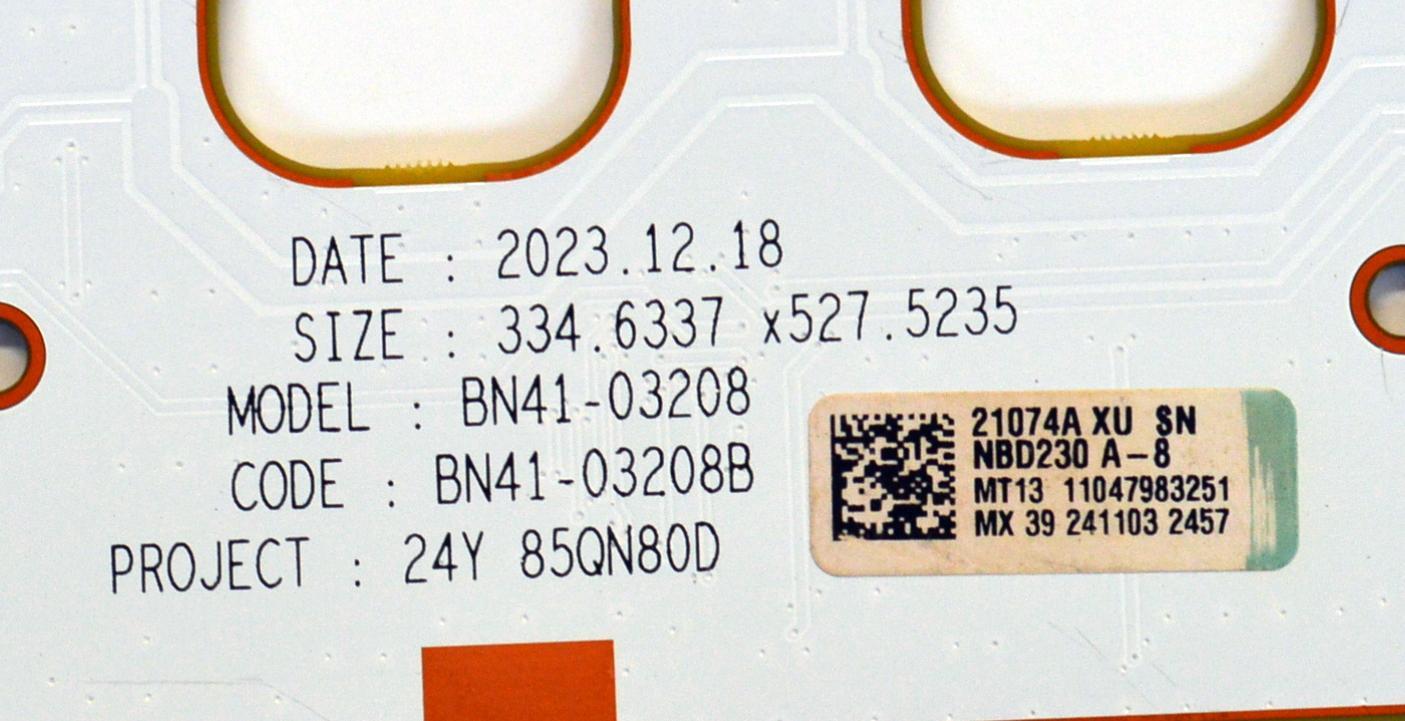 KIT DE LEDS ORIGINAL PARA TV SAMSUNG 12 PIEZAS / NUMERO DE PARTE BN97-21074A / BN41-03208B / BN41-03208 / 2E17864A0 / 21074A / 21074A XU / NBD230 A-8 / MODELO 85QN80D - Imagen 4