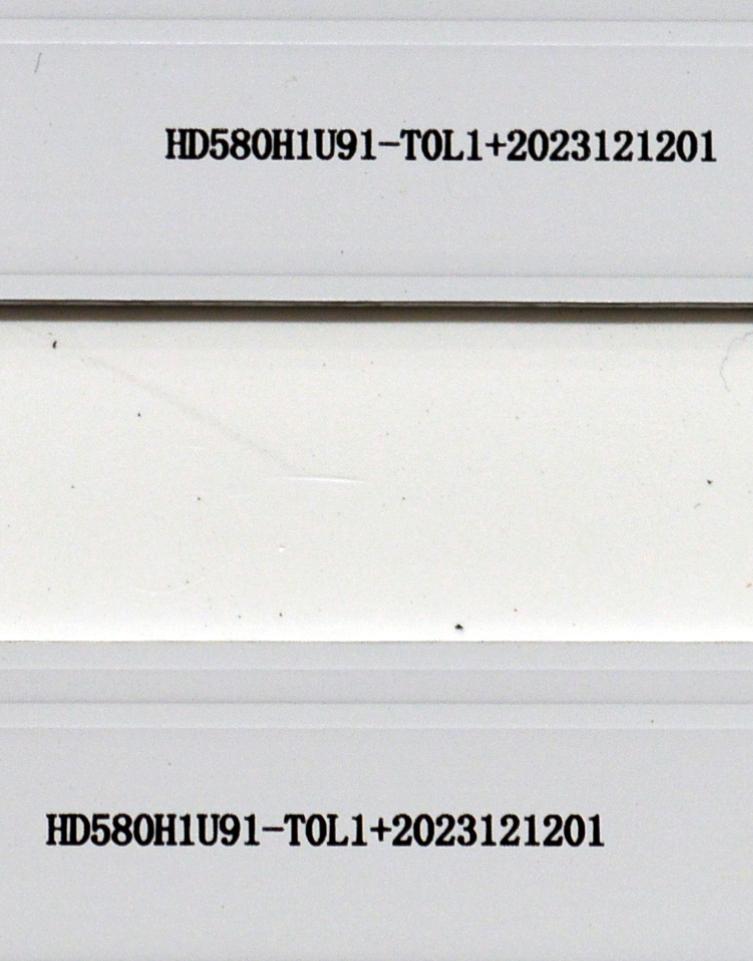 KIT DE LEDS ORIGINAL PARA TV HISENSE  2 PIEZAS / NUMERO DE PARTE JL.D580G1330-003AS-M / JL.D580G1330-003AS-M_V02 / HD580H1U91-T0L1 / 2023121201 / 2023121201 / 1400348500 / 2204 230631 / PANEL HD580H1U91-T0L1/ROH / DISPLAY CV580U4-L01 / MODELO 58R6E5 / 58A6NV - Imagen 2
