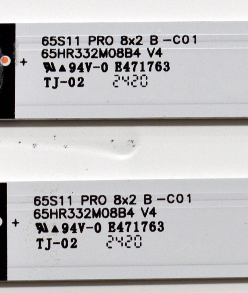 KIT DE LEDS ORIGINAL PARA TV TCL 4 PIEZAS / NUMERO DE PARTE 65HR332M09A4 / 65HR332M08B4 / 65HR332M09A4 V4 / 65HR332M08B4 V4 / 65S11 PRO 8X2 B-C01 / 65S11 PRO 9X2 A-C01 / 02UJ8/LS7C10U3B / PANEL LVU650NDAL / DISPLAY ST6451D06-3 VER.2.1 / MODELO 65S41BR - Imagen 5