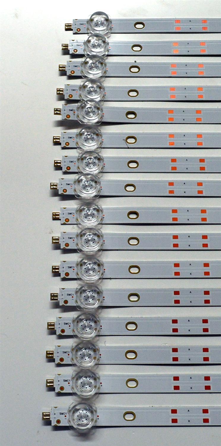 KIT DE LEDS ORIGINAL PARA TV ONN 16 PIEZAS / NUMERO DE PARTE 30385008001DS / LED85D08-ZC42AG-03DS / 85000M05 / 240923AD01 / 240921BD01 / DISPLAY V850DJ2-Q01 / MODELO 100150805 85" - Imagen 3