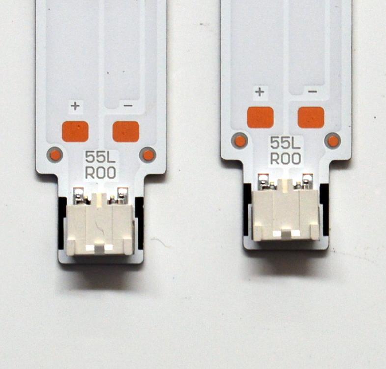 KIT DE LEDS ORIGINAL PARA TV SAMSUNG 4 PIEZAS / NUMERO DE PARTE BN96-58286A / BN96-58287A / 55RR00 / 55LR00 / 58286A / 58287A / PANEL CY-BD055HGXV2H / DISPLAY LC550EQC (SP)(A3) / MODELO UN55DU7200BXZA / UN55DU7200BXZA WB01 - Imagen 5
