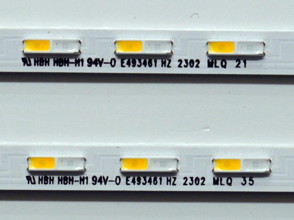 KIT DE LEDS ORIGINAL PARA TV SAMSUNG 2 PIEZAS / NUMERO DE PARTE JL.E650Y2720 / JL.E650Y2720-408BS-R8P-M-HF / HBH HBH-M1 94V-0 / E49346 HZ 2302 MLQ / MODELOS HG65Q60B / QE65Q67B / QN65Q60A / KQ65QB60A / QA65Q60B / QN65Q60C  - Imagen 3