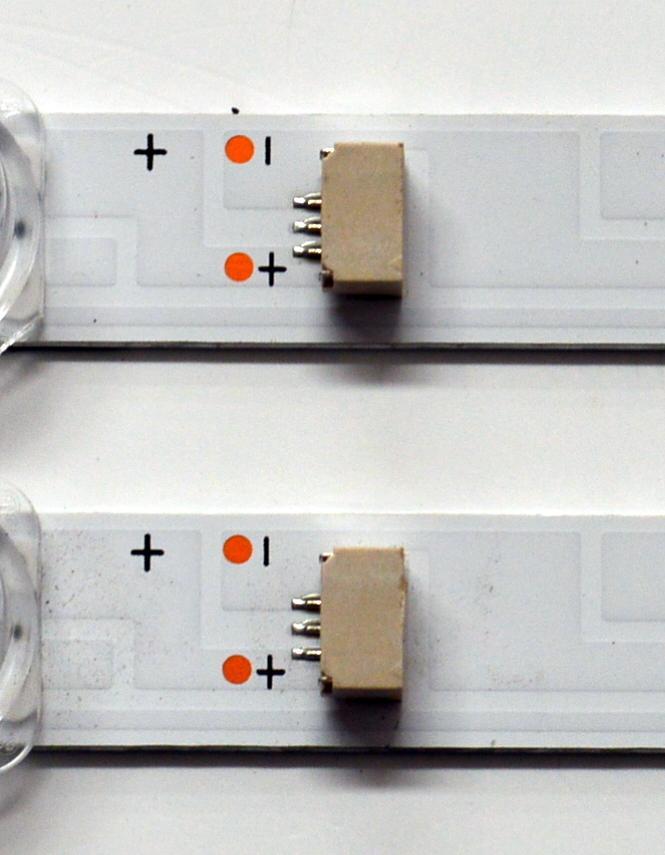 KIT DE LEDS ORIGINAL PARA TV KALLEY 2 PIEZAS / NUMERO DE PARTE CRH-AT50D3100303014023BHREV1.2 / 4L-ZX050T-XR004X / M13Y150JB5 / PANEL LVU500CHDX E0548 / DISPLAY CV500U2-L03 REV:01 / MODELO K-GTV50UHDQV2 - Imagen 2
