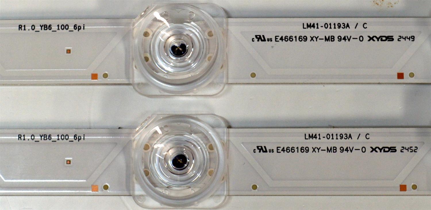 KIT DE LEDS ORIGINAL PARA TV SAMSUNG 2 PIEZAS / NUMERO DE PARTE BN96-60372A / LM41-01193A / LM41-01193A / C / L1_FU8K_D3 / CFM_S14(1) / 60372A / PANEL CY-BF043HGNV3H / DISPLAY V430DJ1-Q01 4E7 / BN96-59942A / MODELO UN43U8000FBXZA / UN43U8000FBXZA DB01 - Imagen 4
