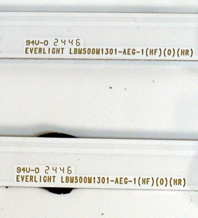 KIT DE LEDS ORIGINAL PARA TV ONN 2 PIEZAS / NUMERO DE PARTE LBM500M1301 / LBM500M1301-AEG-1 (HF)(0)(HR) / 210BZ13D0A33NBL00E / 24516 / 003937 / B003 / ZCA336 / PANEL TPT500WR-QVN04.U / DISPLAY T500QVN04.1 / MODELO 100012585 50" - Imagen 2