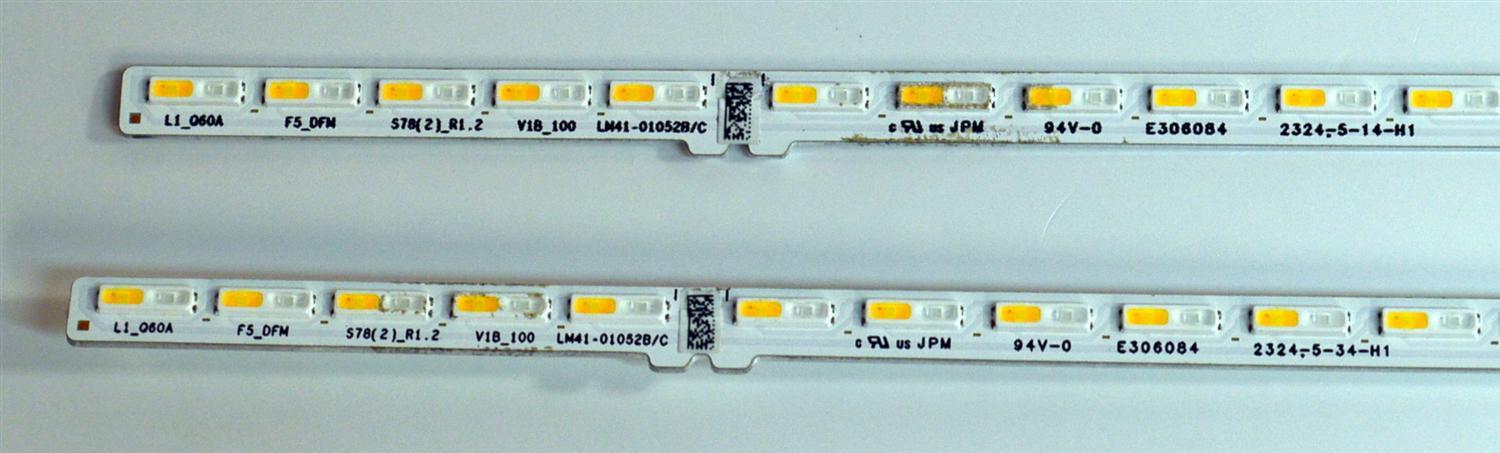 KIT DE LEDS ORIGINAL PARA TV SAMSUNG 2 PIEZAS / NUMERO DE PARTE LM41-01052B / L1_Q60A F5_DFM S78(2)_R1.2 V1B_100 / LM41-01052B / C / PANEL CY-QC065FGLV4H / DISPLAY LSF650FF16-R01 / BN96-54317A / MODELO QN65Q70CAFXZA / QN65Q70CAFXZA FD03 - Imagen 2