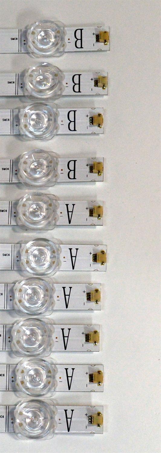 KIT DE LEDS ORIGINAL PARA TV LG 10 PIEZAS / NUMERO DE PARTE 303GC750039CD / 303GC750040CD / GC75D06A-ZC42AG-09CD / GC75D06B-ZC42AG-09CD / 70401-021 / GC750M35 / GC750M36 / PANEL BOEB750WQ19F9F / DISPLAY HV750QUB-F9F / MODELO 75UA7500ZUA.CUSFBH - Imagen 2